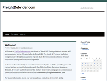 Tablet Screenshot of freightdefender.com